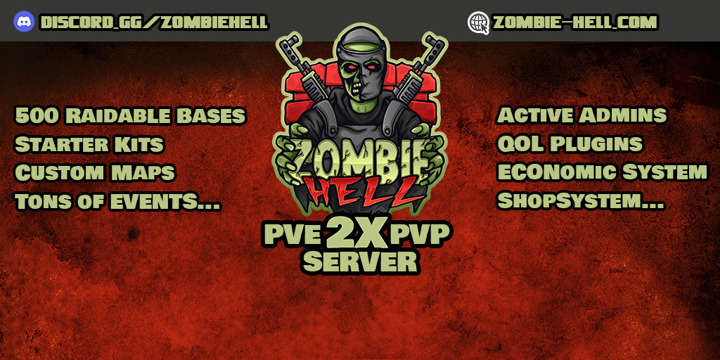 BURN Hellfire|2X|Raid Bases|Zombies|Skill Tree|KITS|Loot+