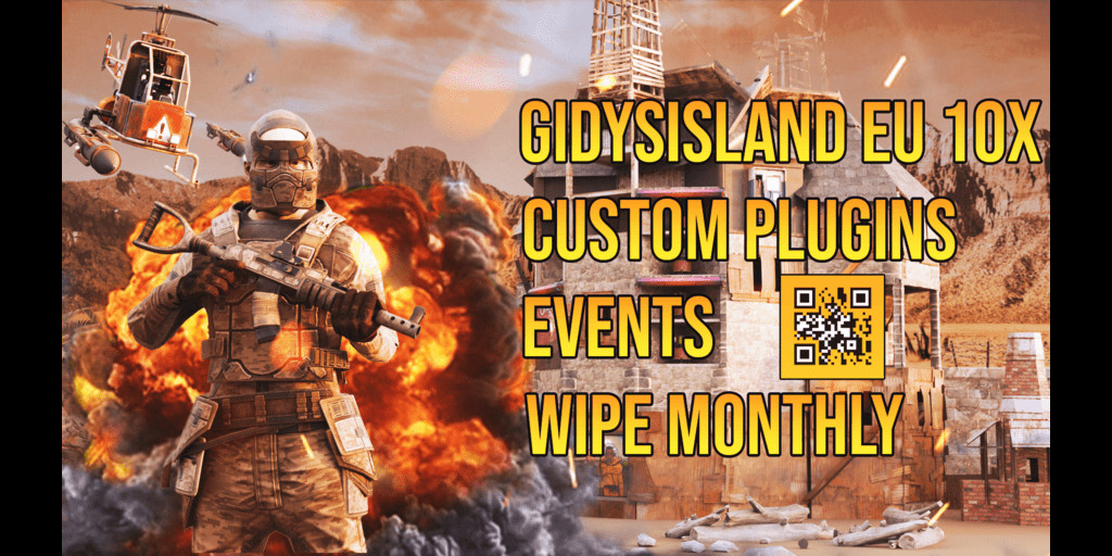 GidysIsland|EU|10X|PVP|RaidableBases|TP|SkillTree|CustomServer|