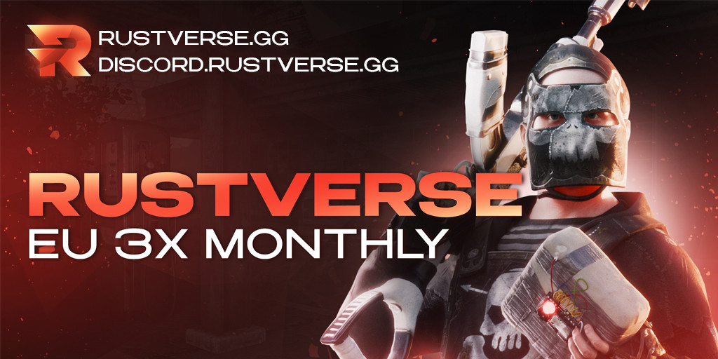 [EU] Rustverse - 3x Monthly - Kits|Clans|Max 5|TP|Shop
